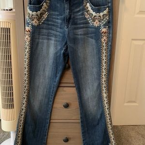 Embroidered jeans